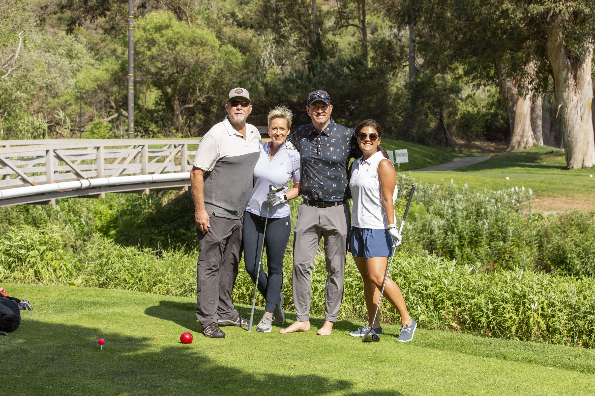 barefoot golfers