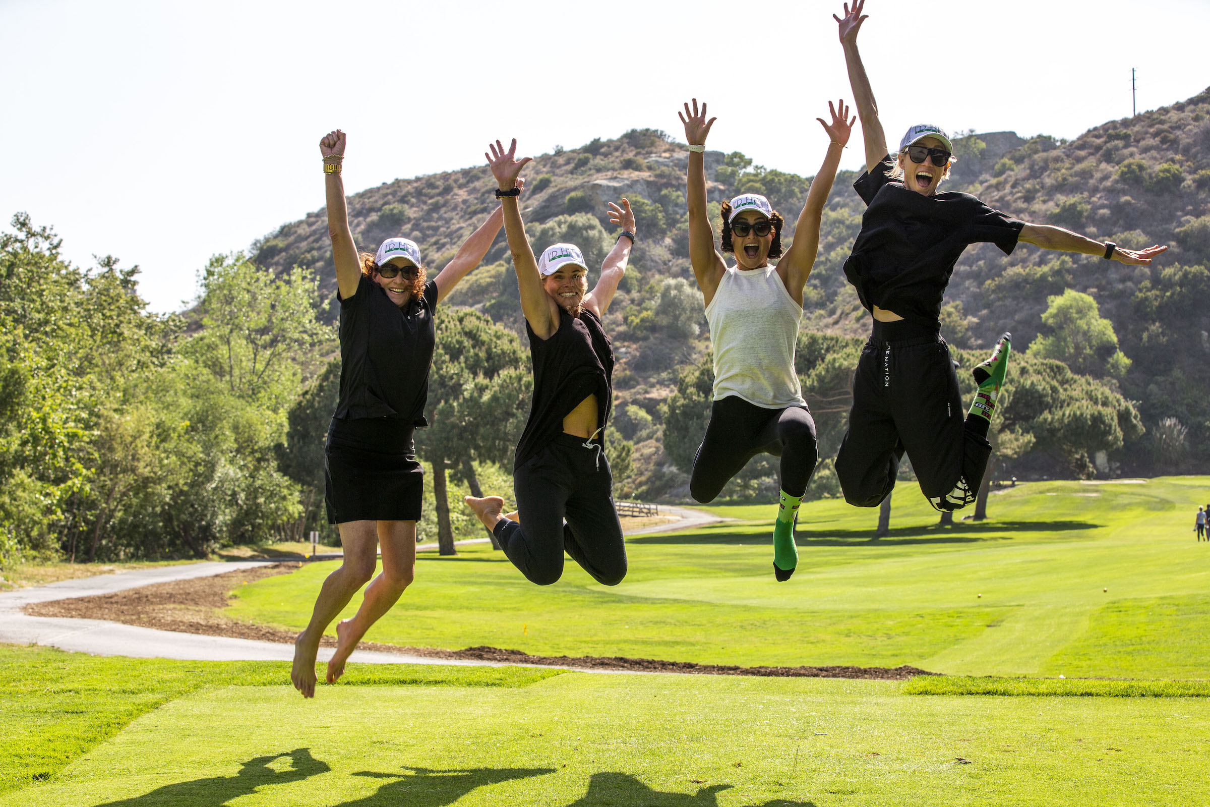 barefoot golfers