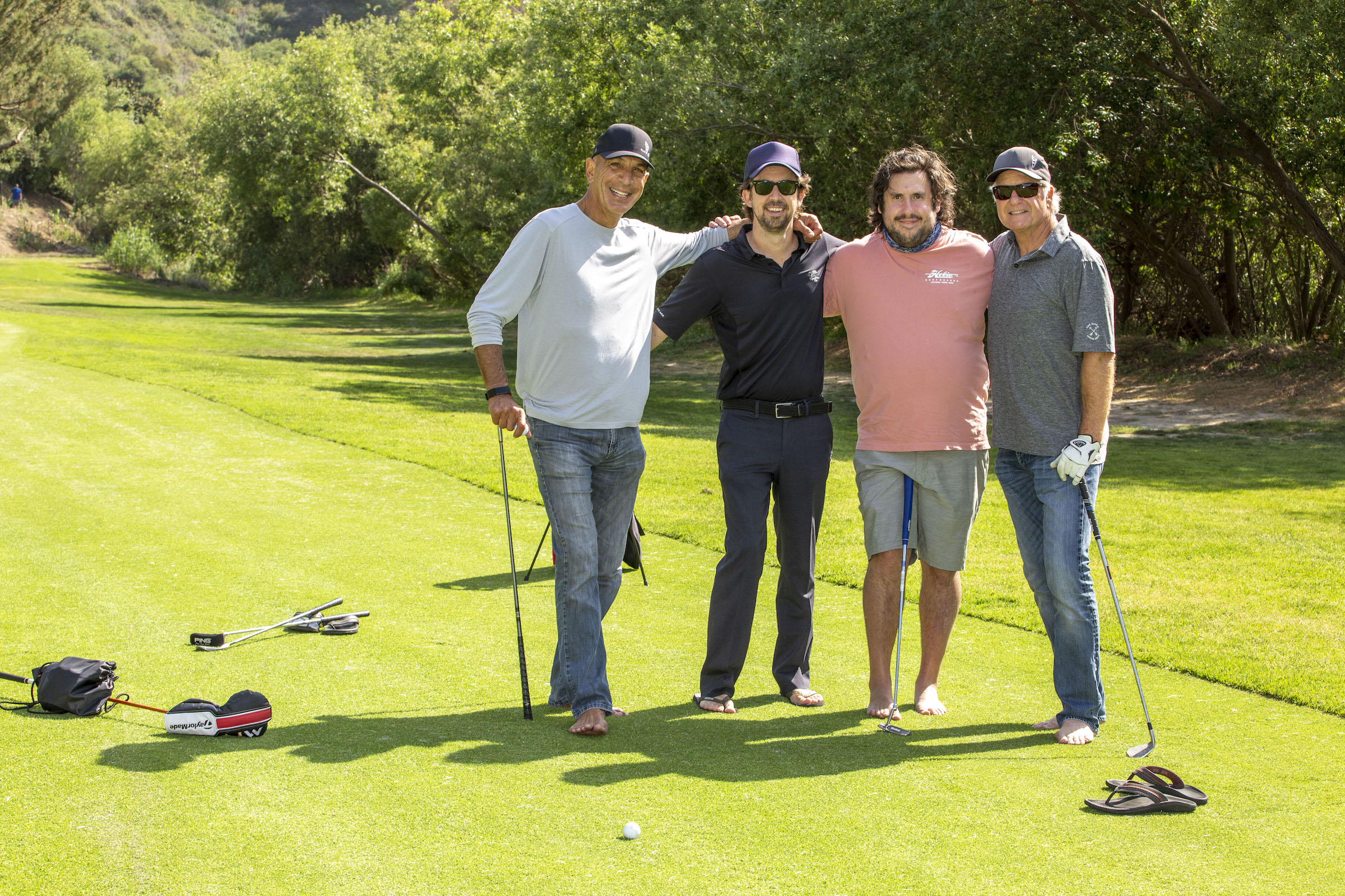 barefoot golfers